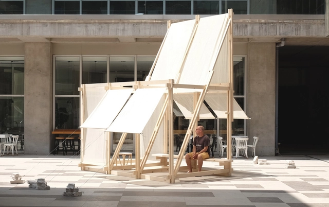Geçit Wooden Pavilion / IEU Faculty of Fine Arts and Design Workshop + Erazo Pugliese - Interior Photography, Pavilion, Facade, Chair