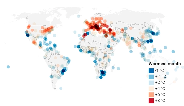 Veja o aumento da temperatura nas maiores cidades do mundo até 2050 - Imagem de Destaque