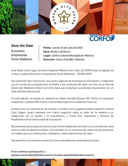 Encuentro Empresarial Pyme Maderera Villarrica 2019 - Imagen Principal