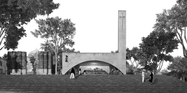 Después del 19S: una capilla contemporánea por Dellekamp / Schleich en colaboración con AGENdA - Imagen Principal