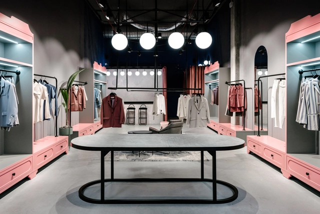 Courage Store / Angelina Malysheva - Interior Photography, Showroom, Lighting, Table