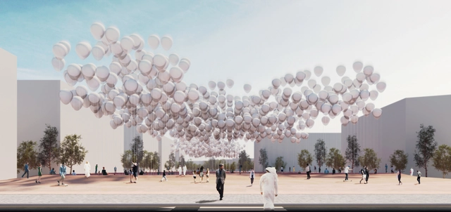 Superspace projeta "plantação" de balões para gerar energia em Abu Dhabi - Imagem de Destaque