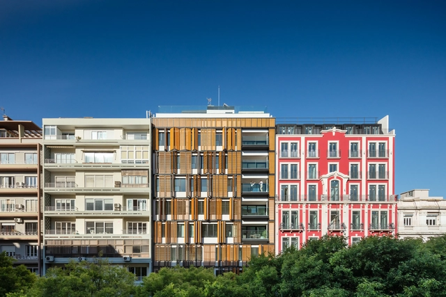 Edifício Lisbon Wood / Plano Humano Arquitectos - Residencial, Fachada, Balcão