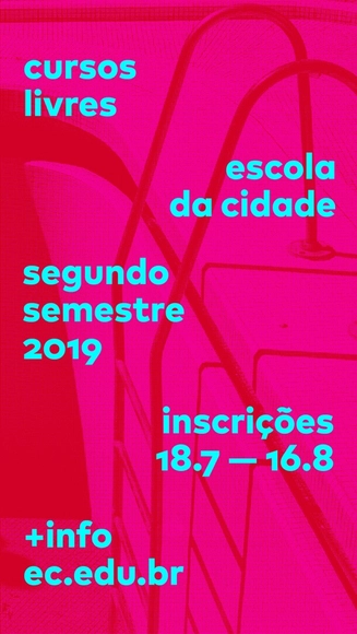 Cursos livres Escola da Cidade 2o. semestre – inscrições abertas - Imagem de Destaque