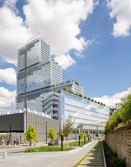 Tribunal de Justiça de Paris projetado por Renzo Piano, pelas lentes de Marwan Harmouche - Imagem de Destaque
