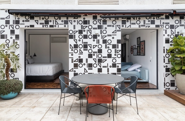 Cobertura Lisboa / Sala2 Arquitetura - Apartamentos, Fachada, Porta, Arco, Mesa, Cadeira