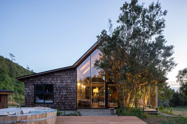 Refugio del Maullin / AVON Arquitectos - Casas, Jardín, Puerta, Fachada
