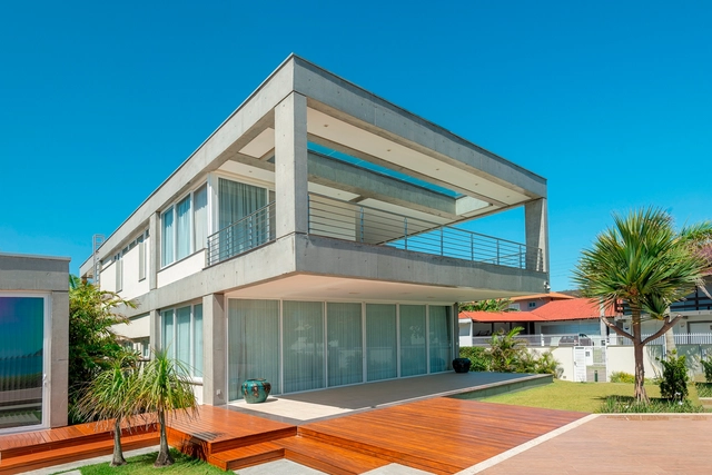 Casa CSP / PJV Arquitetura + MRA Arquitetura - Casas, Aido, Fachada, Porta, Escada
