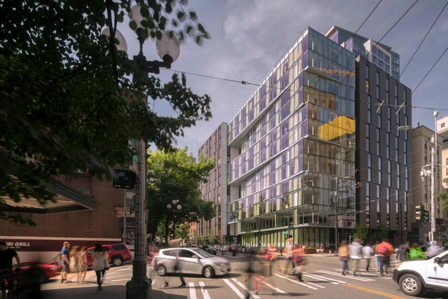 100 Stewart Hotel and Apartments / Olson Kundig - Exterior Photography, Apartments, Facade