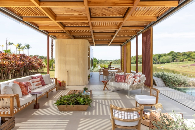 Lake Annex  / SAAG Arquitetura - Interior Photography, Other Structures, Table, Chair, Lighting