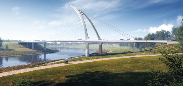 SBP Creates Two Winning Bridge Designs for China's Tianfu Airport City - Featured Image