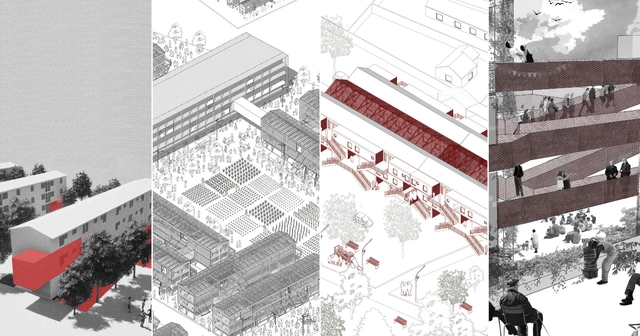 21 equipos universitarios imaginan intervenciones en históricos bloques residenciales en Santiago - Imagen Principal