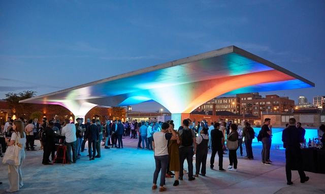 SOM 公布“2019年芝加哥建筑双年展展馆 Stereoform Slab” - 主图