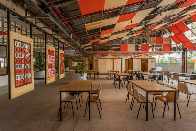 Hortifruti Vila da Terra / Atelier Marko Brajovic + Daniela Ruiz - Renovação, Viga, Mesa, Cadeira