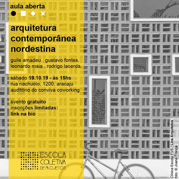 Arquitetura contemporânea nordestina l aula aberta l Escola Coletiva de Projetos - Imagem de Destaque