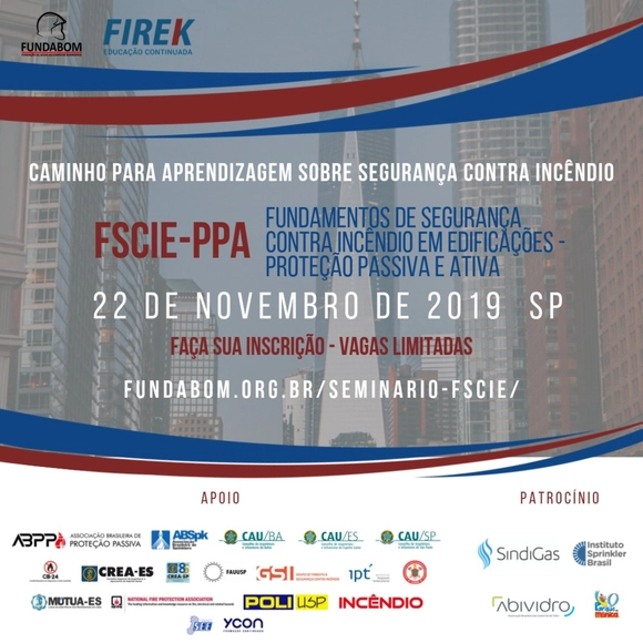Seminário "Fundamentos de Segurança Contra Incêndio em Edificações" - Imagem de Destaque