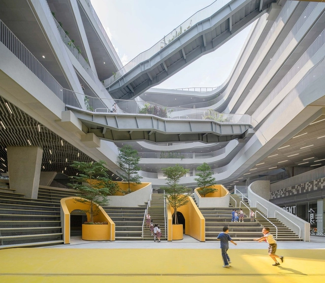 Escola Primária Experimental de Hongling / O-office Architects - Escolas