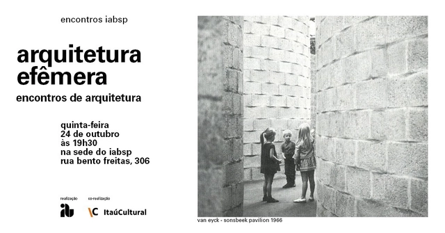 Encontros de Arquitetura: debate sobre arquitetura efêmera no IABsp - Imagem de Destaque
