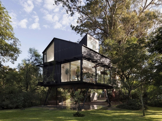 Casita del árbol / Paschetta Cavallero Arquitectos - Casas, Jardín, Fachada, Bosque