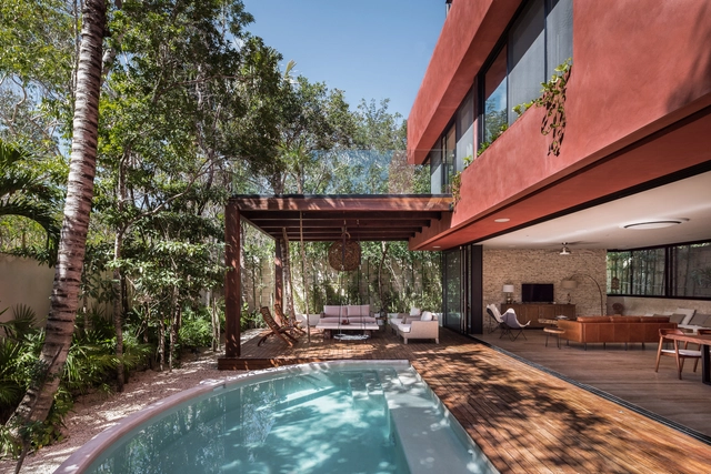 Casa Amaranto Tulum / Studio Arquitectos - Casas, Jardín, Fachada, Sillas, Bancas