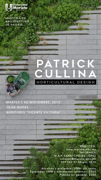 Conferencia Magistral Patrick Cullina - Imagen Principal