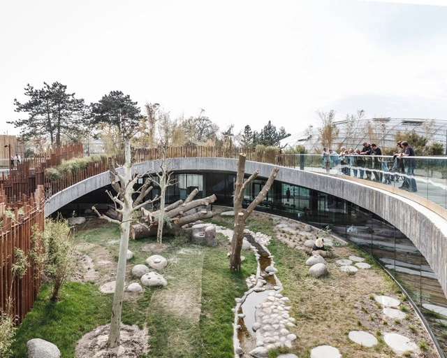 Panda House Observation Center / BIG - Exterior Photography, Zoo, Garden, Arch