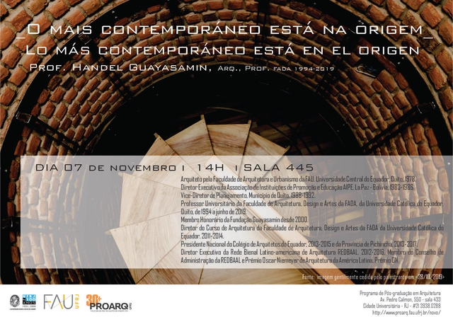 "Lo más contemporáneo está en el origen": palestra com Handel Guayasamin - Imagem de Destaque
