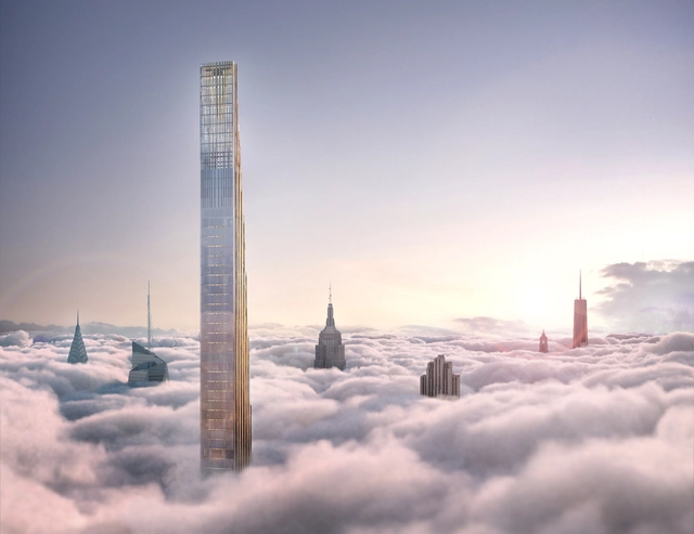 El rascacielos más esbelto del mundo alcanza su altura máxima de construcción en Nueva York - Imagen Principal