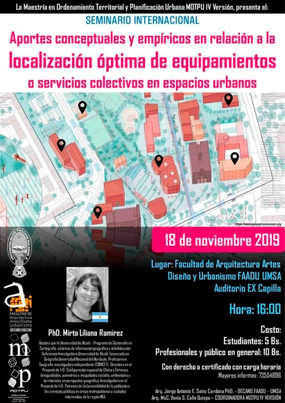 Seminario: Aportes conceptuales y empíricos en relación a la localización óptima de equipamientos o servicios colectivos en espacios urbanos - Imagen Principal
