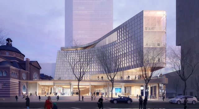 Snøhetta & Clark Nexsen Reveal Images for Library in North Carolina - Featured Image