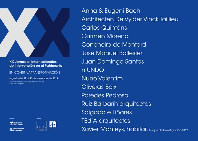 XX Jornadas Internacionales de Intervención en el Patrimonio - Imagen Principal