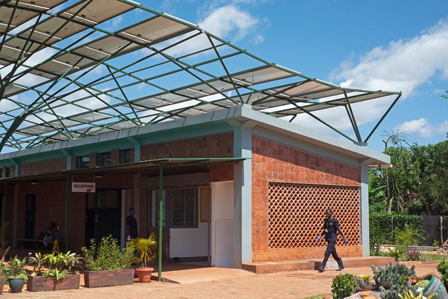 Mount Sinai Kyabirwa Surgical Facility / Kliment Halsband Architects - Exterior Photography, Hospital , Facade, Beam, Door