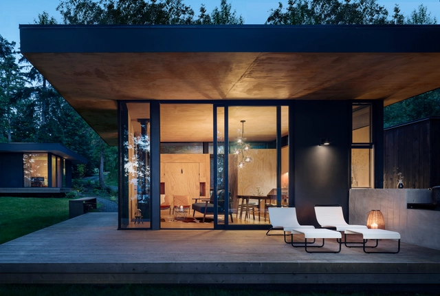 Hood River Retreat / Wittman Estes Architecture + Landscape - Exterior Photography, Cabins & Lodges, Door, Facade, Chair