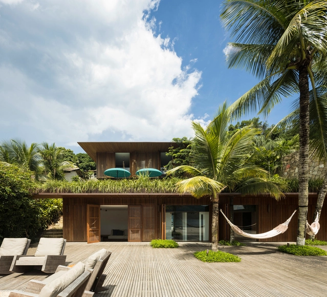 Residência CMA / Jacobsen Arquitetura - Casas, Jardim, Fachada, Porta