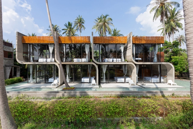 混凝土弧形通风别墅 / NPDA Studio + Nutthawut Piriyaprakob - 酒店