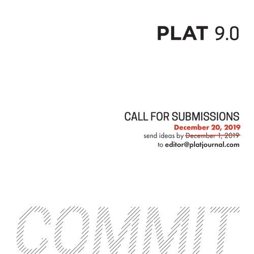 PLAT Journal 9.0 Call for Submissions - Featured Image