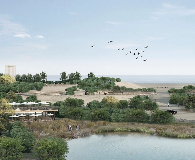 Ganadores del concurso Plan maestro Reserva Mar Azul, Argentina - Imagen Principal