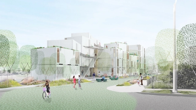 LOHA Breaks Ground on Modular Supportive Housing for Los Angeles - Featured Image