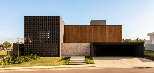 Casa dos cobogós  / mf+arquitetos - Casas, Aido, Fachada