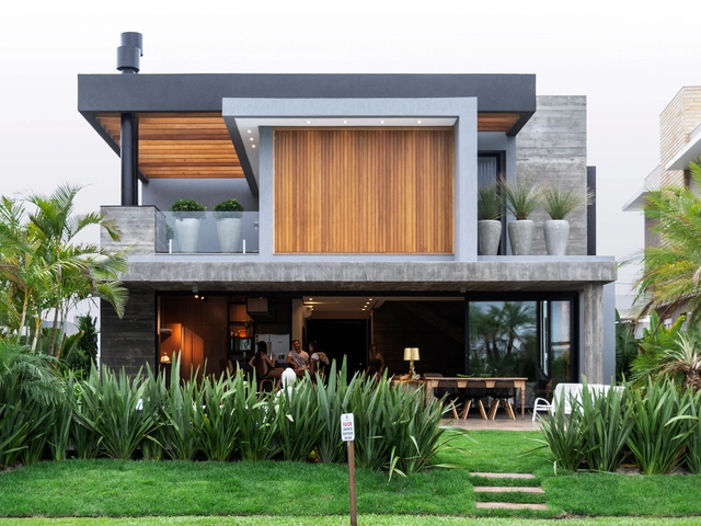 Casa 77 / Aunic Arquitetos - Casas, Jardim, Fachada