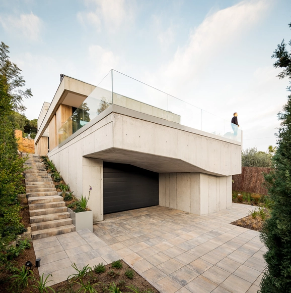 Casa eucaliptus / nexe arquitectura - Casas, Jardín, Fachada, Escaleras, Barandas