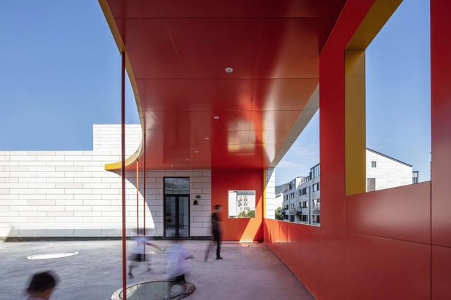 Zhihuishu Kindergarten / Menjue Architects - Interior Photography, Kindergarten, Facade