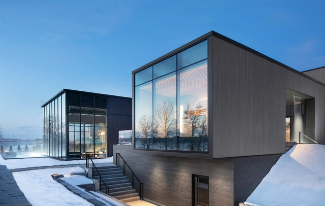 旧魁北克温泉，在雪景温泉中看海 / LEMAYMICHAUD Architecture Design - 水疗设施