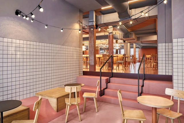 Foodhallen Den Haag Foodcourt / Studio Modijefsky - Interior Photography, Market, Table, Chair
