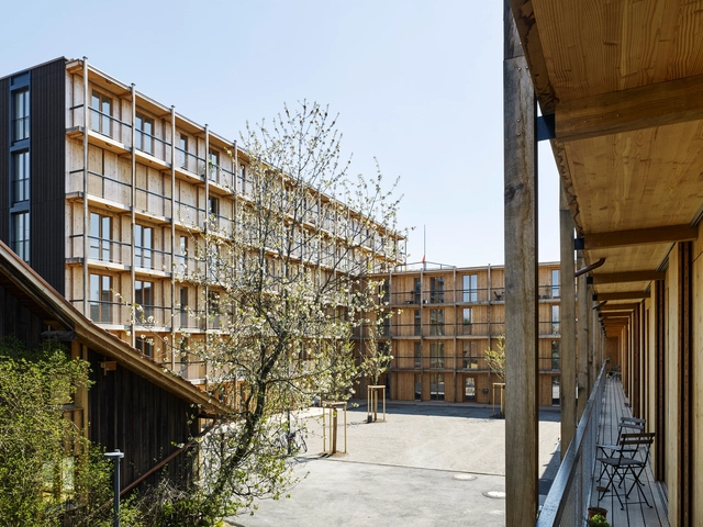 Hagmannareal Housing Development  / ARGE HAGMANNAREAL + weberbrunner architekten ag + Soppelsa Architekten - Exterior Photography, Apartments, Facade