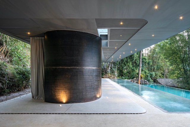 Glassless House, Pavilion and Pool for XY Yun House / Atelier Liu Yuyang Architects - Hotels