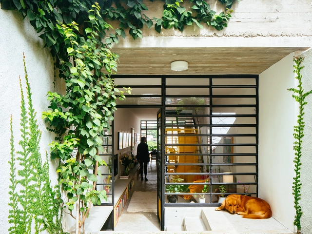 Casa 3x33 / 23 SUL - Casas, Jardim, Porta, Fachada, Cadeira