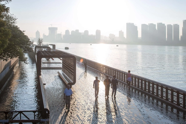 Demonstration Section of Yangpu Riverside Public Space / TJAD Original Design Studio - Landscape Architecture