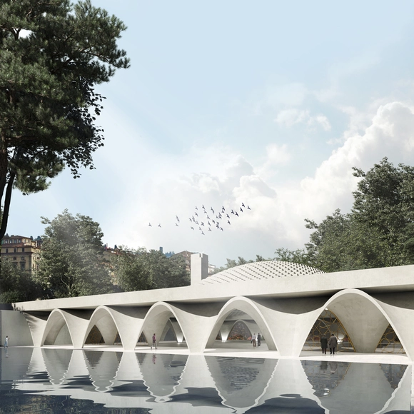 WAFAI Architecture e Fragomeli+Partners projetam centro cultural islâmico em Piedmont - Imagem de Destaque
