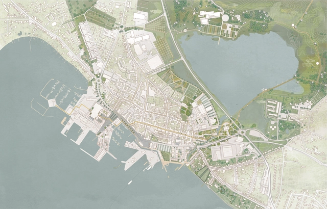 Kjellander Sjöberg Wins Competition to Climate Proof the Coastal Town of Faaborg in Denmark - Featured Image